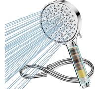 Pommeau de douche filtrant 6 modes haute pression chromé