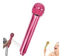Pommeau de Douche Forme Micro, Douchette à Main Vintage Design，Rose | Tête de Douche Décorative pour Salle de Bain, Maison, Voyage & Camping