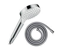 Pommeau de douche HANSGROHE Crometta + Flexible Metaflex 160 cm chromé