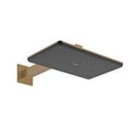 Hansgrohe Douche de tête Raindance Alive Q 210/340 24550140 – 2 jets, bras de douche – Bronze brossé