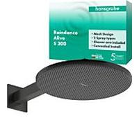 Hansgrohe Raindance Alive S douche à effet de pluie avec bras 30x30 cm ronde || 24540340