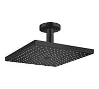 hansgrohe Raindance E Douche de tête 300, 1jet EcoSmart 9 l/min, avec raccordement au plafond, 26251670, Couleur: noir mat