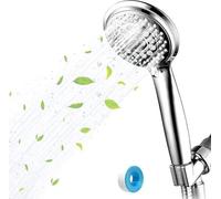 Pommeau de douche haute pression - 6 modes de réglage - économe en eau - bande d'étanchéité - ne s'obstrue pas