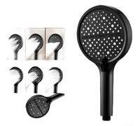 Pommeau de douche haute pression 7 modes en silicone 14 cm Pulvérisateur de pluie à main pour basse pression d'eau Royaume-Uni (B)