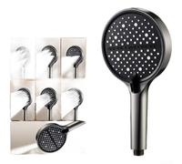 Pommeau de douche haute pression 7 modes en silicone 14 cm Pulvérisateur de pluie à main pour basse pression d'eau UK (C)