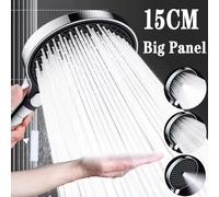 Pommeau de douche haute pression à grand panneau de 15CM, avec filtre, 3 Modes, buse de pulvérisation à grand débit, robinet de douche à pluie, accessoires de salle de bains 3 pcs Filters