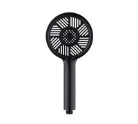 Pommeau de douche haute pression à main 3 modes de pulvérisation avec bouton marche/arrêt - Pommeau de douche filtré G1/2 - Pommeau de douche à économie d'eau - Noir
