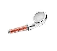 Pommeau de douche haute pression avec LED 3/7 changeant de couleur, design économiseur d'eau, buse de pluie portable, filtre à ions négatifs, support argenté - Idéal pour les douches de type spa