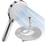 Pommeau de douche haute pression avec tuyau flexible économe en eau et fonction anti-calcaire