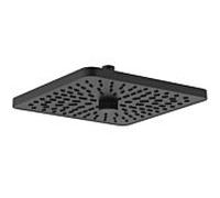Pommeau de douche Ideal Standard Alu+ Idealrain BE225XG 2 fonctions, Ø 26 x 26 cm, carré, 8 l/min, Eco, noir mat soyeux