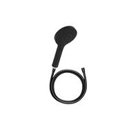 Pommeau de douche Metro 3 jets noir + flexible