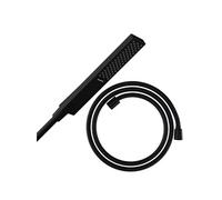 Pommeau de douche Pulsify E 100 EcoSmart noir mat + flexible de douche HANSGROHE Designflex 200 cm noir mat