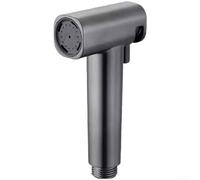 Pommeau de douche réglable à haute pression pour bidet - 4 modes de nettoyage - Poignée ergonomique en plastique pour un usage domestique polyvalent - Noir gris (gris)