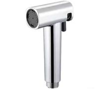 Pommeau de douche réglable haute pression pour bidet de lavage de voiture, 4 modes de nettoyage, poignée ergonomique en plastique pour un usage domestique polyvalent, noir et gris (argent vif)