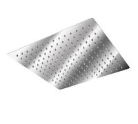 POMMEAU DE DOUCHE - TECTAKE - Pommeau de Douche de Tête Carrée à Effet Pluie Design en Inox 30 cm x 30 cm