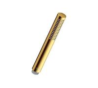 Pommeau de douche tube doré poli