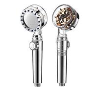 Pommeau de Douche Turbo à buse pressurisée, arrêt à Une Touche, économie d'eau, pommeau de Douche Haute Pression, Ligne d'eau Magique, Accessoire de Salle de Bain, Pommes de Douche (Couleur: