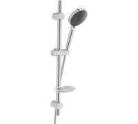 VitrA Bad Set de douche Master Slot A45691EXP 3 jets avec barre, porte-savon, flexible Chromé