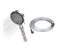 Pommeau de Douche, YEAUPE Pommeau de Douche économie d'eau, pommeau de douche haute pression & Flexible de douche 160 cm avec protection anti-torsion, tuyau de, raccord standard 1/2"