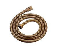 Pommeau de Duche Laiton Antique 8 pouces rond bras de pluie économie d'eau pulvérisateur à main tuyau 1.5 M(1.5M Shower Hose)