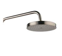 Pommeau de Duche Pommeau de douche à effet pluie 8 pouces, robinet salle bains remplacement en laiton Antique noir/Chrome/doré(Brushed Nickel 02)