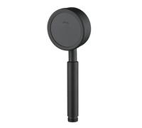 Pommeau de Duche Pommeau de douche noir en acier inoxydable, résistant aux chutes, Durable, haute pression, for salle bains, ensemble à économie d'eau main(Black)