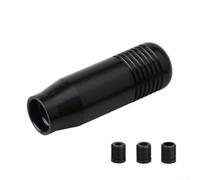Pommeau de levier de vitesse en alliage d'aluminium conçu pour les véhicules à transmission manuelle avec 8,5 cm de long et trou de montage de 17,5 mm (noir)
