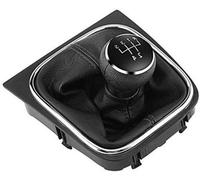 Pommeau de levier de vitesses à 5 rapports avec tige de changement de vitesse et kit de gaines - Compatible avec les modèles Golf 6 MK5, MK6 et Jetta de 2005 à 2014