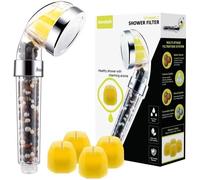 Pommeau Douche Filtrant Vitamine C Filtre Douchette anti Calcaire Chlore, Douche à main Haute Pression Economie d'Eau Filter