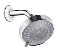Pommeau douche solaire rond 4 pouces - Anti-calcaire 5 réglages