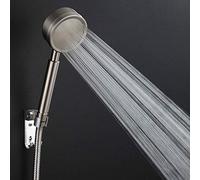 Pommeaux de Douche à Main en Acier Inoxydable 304, Ensemble de pulvérisation de Pomme de Douche à Main Haute Pression pour Faible Pression d'eau, Augmentation de la Pression avec Tuyau et Support
