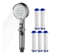 Pommeaux De Douche Haute Pression - Douchette Filtrante 5 Modes à Main | Pulvérisateur Réglable avec Buses en Silicone pour Salle de Bains Maison Camping Car Camping Extérieur