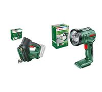 Pompe à air Bosch - UniversalPump 18V (sans batterie, système 18V, 150 PSI, 10,3 bars, emballage en carton) & Lampe sans Fil UniversalLamp 18 (sans Batterie, Système 18V, sous Carton)