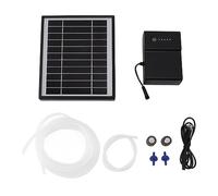 Pompe à Air de Type fendu, oxygénateur, double trou d'air, Kit de pompe à Air à énergie solaire DC pour réservoir d'eau intérieur