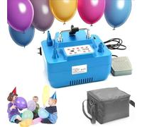 Pompe à air électrique 800 W, double buse pour ballons et gonflables, souffleur professionnel avec minuterie, idéal pour les fêtes et les mariages, gonflage rapide