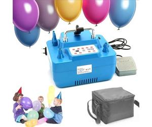 Pompe à air électrique 800 W, double buse pour ballons et gonflables, souffleur professionnel avec minuterie, idéal pour les fêtes et les mariages, gonflage rapide