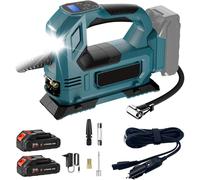 Pompe à air électrique sans fil, gonfleur automatique de pneus de voiture, compresseur d'air portable pour la maison, pour batterie Makita 18V With 1XBattery