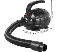 Pompe à air haute pression - Compresseur électrique 220 V CA - 600 W - 4 buses - Gonflage rapide en environ 2 minutes - ≤85 dB - Pour bateaux pneumatiques et matelas gonflables