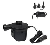 Pompe à air portable de voiture 12 V pour gonfler les matelas, les jouets de piscine, les canapés gonflables et autres objets gonflables avec double entrée d'alimentation et certification de sécurité
