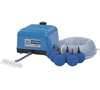 Pompe à air pour aquarium Hailea V20, débit de 9 litres par minute à une hauteur de 1,2 mètre, incluant 4 pierres de diffusion et 25 mètres de tuyau de 4/6