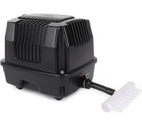Pompe à air pour étang - Pompe à oxygène pour aquarium - Bien-être des poissons - Conception ultra silencieuse - 25 W - Noir