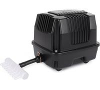 Pompe à air pour étang - Pompe à oxygène pour aquarium - Bien-être des poissons - Conception ultra silencieuse - 25 W - Noir