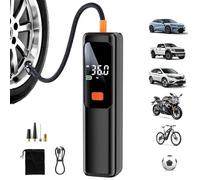 Pompe à air pour pneus de voiture Gonfleur électrique rechargeable | Compresseur d'air portable et gonfleur pour pneus de voiture matelas ballon voyage
