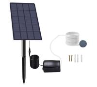 Pompe à air solaire, 2,5 W, 48 litres par heure, pour l'aération de l'étang de jardin