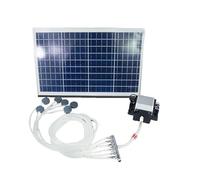 Pompe à Air Solaire à Oxygène 16 W, Aérateur De Bassin Solaire Silencieux avec Inverseur à 6 Trous Et Double Moteur en Cuivre Pur, Kit De Pompe D'aérat, Color, Adjustable shunt