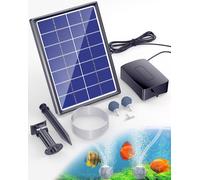 Pompe à air solaire de 3,5 W pour bassin, batterie de 2200 mAh, pompe à oxygène