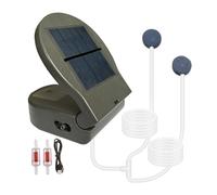 Pompe À Air Solaire pour Bassin - Clip Arrière avec Batterie 2600 mAh Et 3 Modes Portable | Pompe À Oxygène Solaire | pour Aquarium Extérieur Pêche Arrière-Cour Hydroponie Stockage Fruits De
