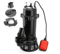 Pompe à eaux usées en fonte avec broyeur, 750 W, 16 000 l/h