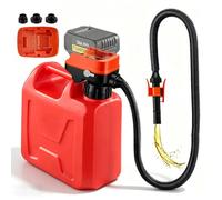 Pompe à Carburant Électrique avec Arrêt Auto 12L min 3 adaptateurs pompe multifonction pour essence gasoil huile Orange