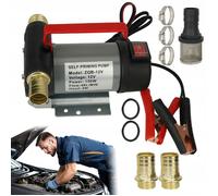 Pompe à carburant-Pompe à huile électrique-12V-150W-40L/min-auto-amorçante-diesel biodiesel fioul-boîtier métallique-portable
